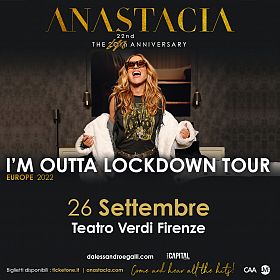 Anastacia concerto rinviato